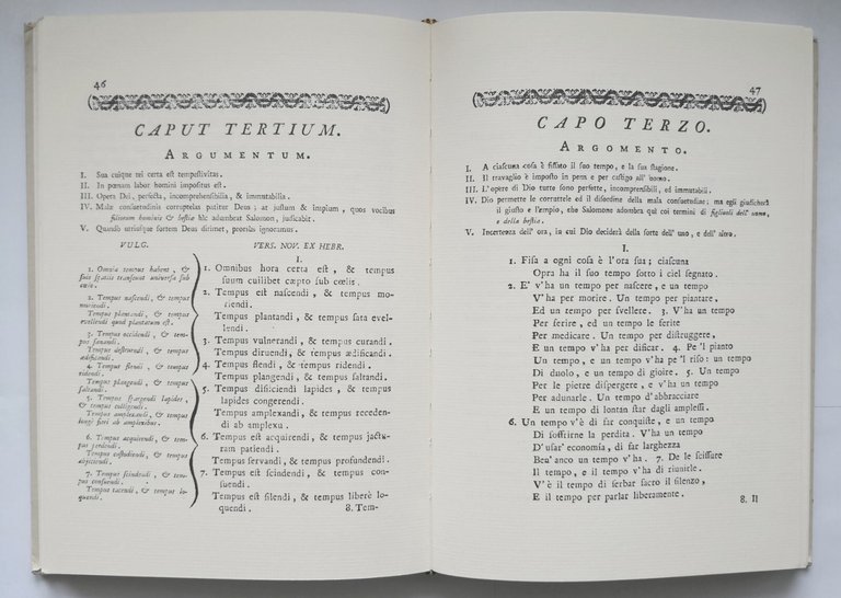 L'ECCLESIASTE DI SALOMONE 1988 Edizioni Analisi libro reprint edizione 1773