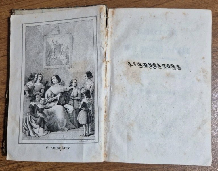 L’EDUCATORE OVVERO DIECI RACCONTI POPOLARI di Gaetano Valeriani 1847 Libro …