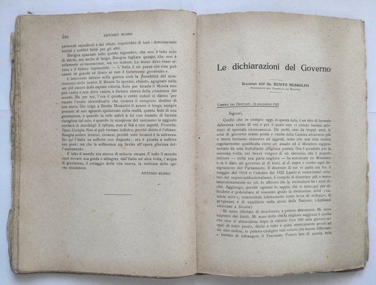 L'ELOQUENZA Numero 13 14 15 16 ANTOLOGIA CRITICA CRONACA 1922 …