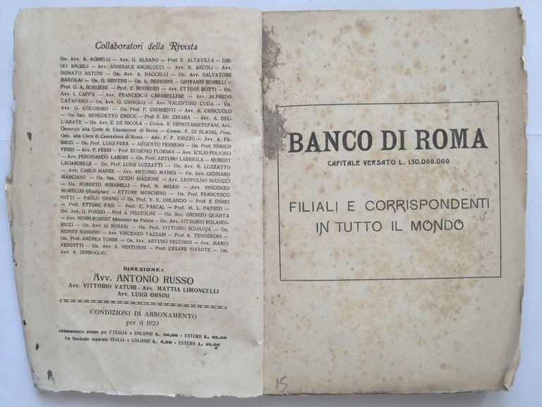 L'ELOQUENZA Numero 17 a 20 ANTOLOGIA CRITICA CRONACA marzo 1923 …