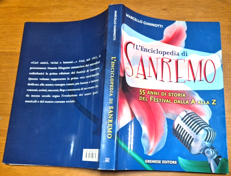L'ENCICLOPEDIA DI SANREMO Marcello Giannotti 2005 Gremese Libro 55 anni …