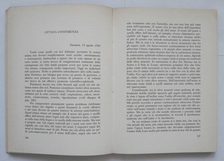 L'ENIGMA DELL'UOMO di Rudolf Steiner 1973 Editrice Antroposofica libro