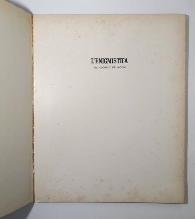 L'ENIGMISTICA Enciclopedia dei giochi a cura di Berretta e Costa …