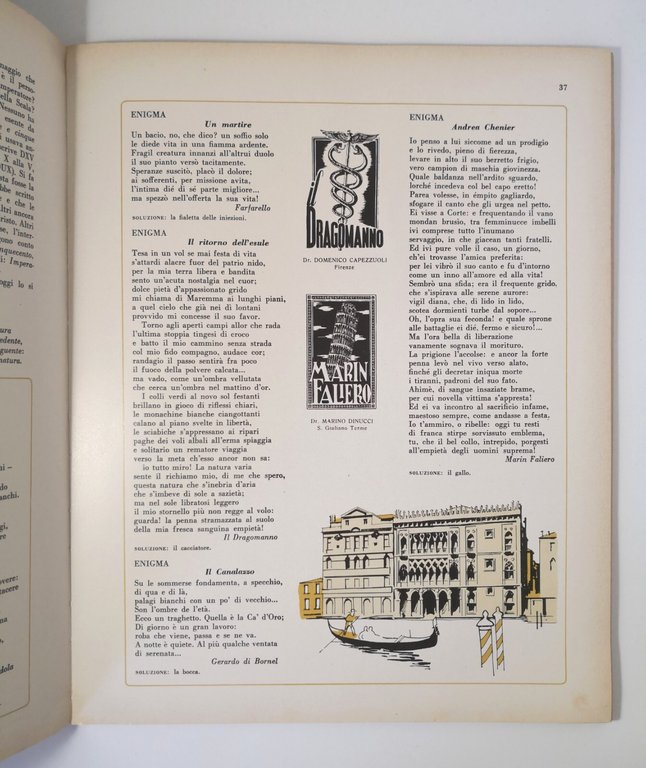 L'ENIGMISTICA Enciclopedia dei giochi a cura di Berretta e Costa …