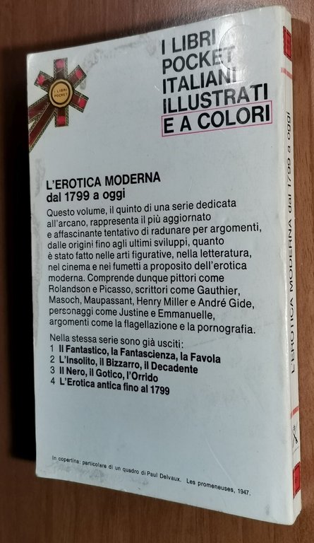 L'EROTICA MODERNA dal 1799 a oggi 1974 Longanesi volume V …