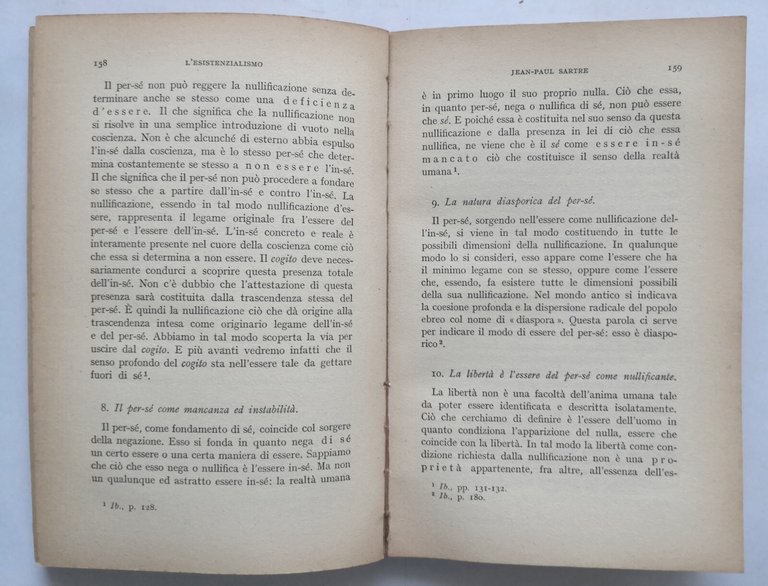 L'ESISTENZIALISMO a cura di Pietro Chiodi 1957 Loescher Libro filosofia