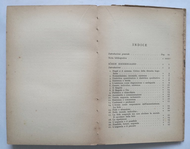 L'ESISTENZIALISMO a cura di Pietro Chiodi 1957 Loescher Libro filosofia