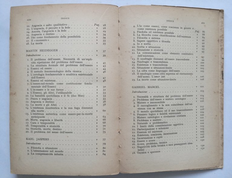 L'ESISTENZIALISMO a cura di Pietro Chiodi 1957 Loescher Libro filosofia