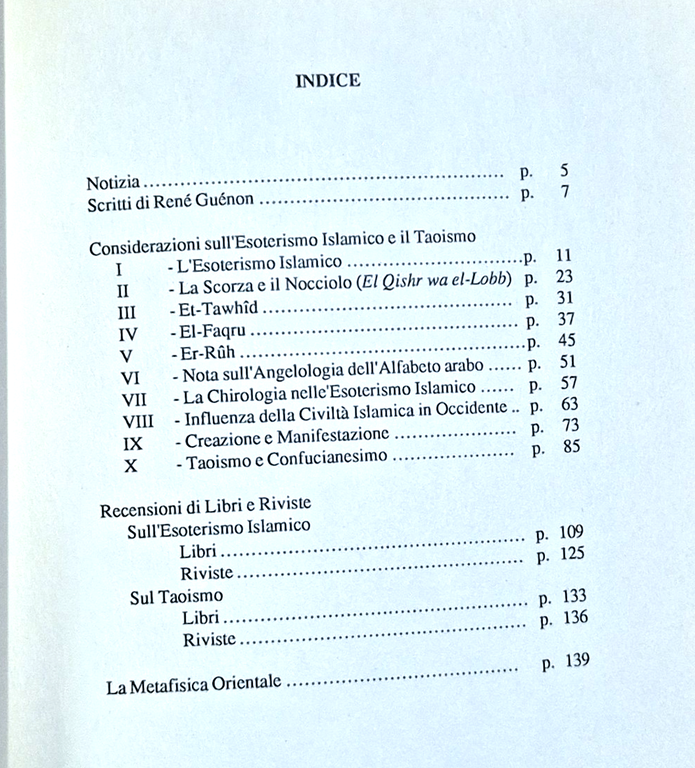 L'ESOTERISMO ISLAMICO E IL TAOISMO la metafisica orientale di Renè …