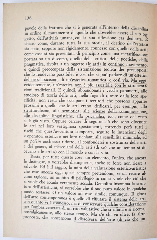 L'ESTETICA CONTEMPORANEA di Ermanno Migliorini 1980 Le Monnier libro filosofia