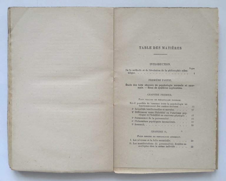 L'ETRE SUBCONSCIENT di Gustave Geley 1919 Félix Alcan Libro phenomenes …