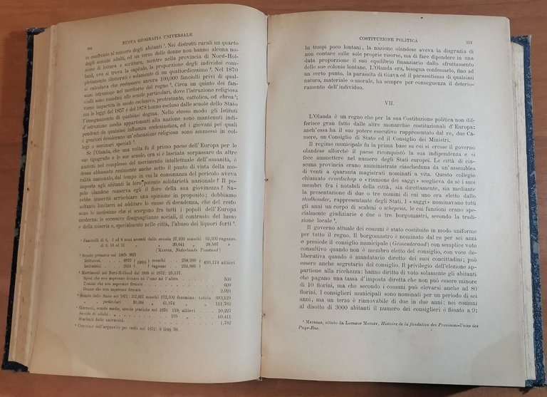 L'EUROPA DEL NORD OVEST di Eliseo Reclus 1888 Libro Antico …