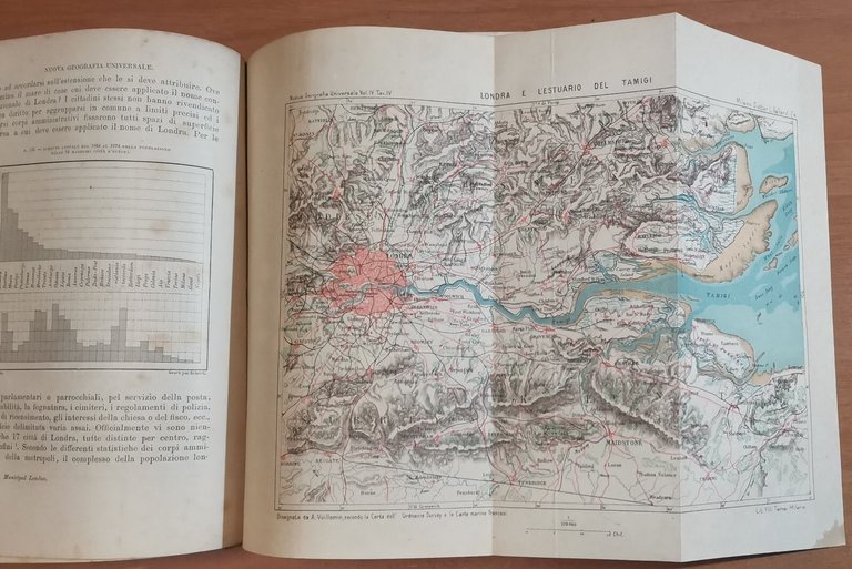 L'EUROPA DEL NORD OVEST di Eliseo Reclus 1888 Libro Antico …