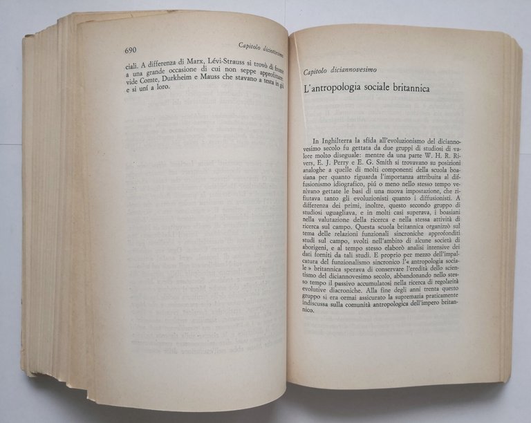 L'EVOLUZIONE DEL PENSIERO ANTROPOLOGICO di Marvin Harris 1972 Il Mulino