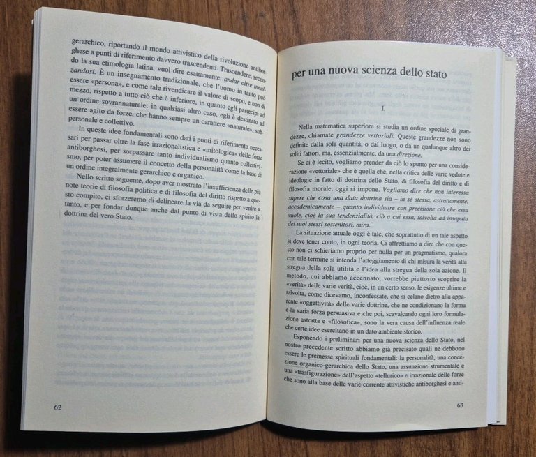L'IDEA DI STATO di Julius Evola 1994 Edizioni Ar Libro