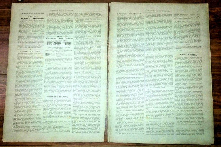 L'ILLUSTRAZIONE ITALIANA 12 giugno 1881 Modena Pontieri Tevere rivista antica