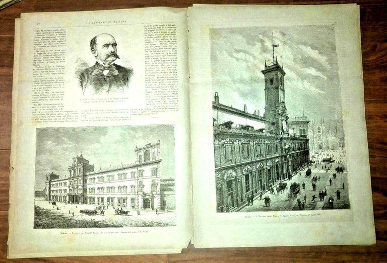 L'ILLUSTRAZIONE ITALIANA 12 giugno 1881 Modena Pontieri Tevere rivista antica
