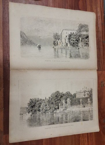 L'ILLUSTRAZIONE ITALIANA 14 agosto 1881 Sul lago di Como Esposizione …