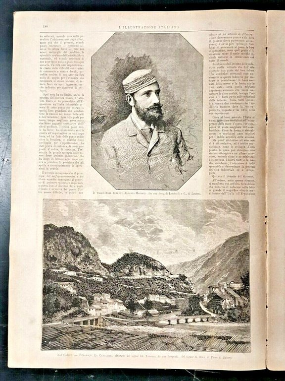 L'ILLUSTRAZIONE ITALIANA 18 settembre 1881 giornale antico Lago di Como …