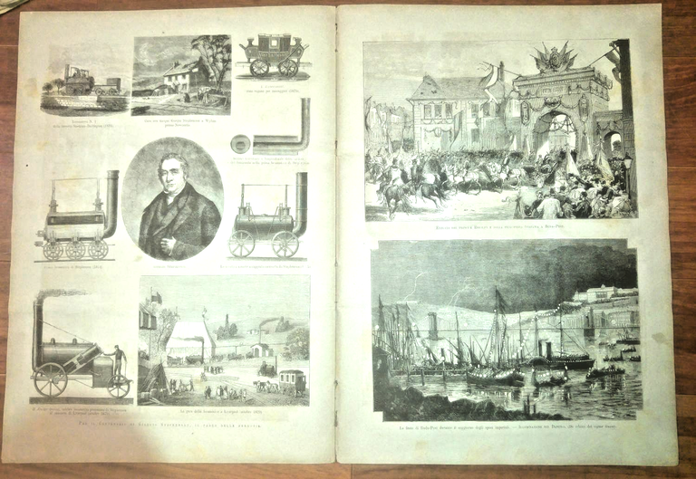L'ILLUSTRAZIONE ITALIANA 19 giugno 1881 Ferrovia Pavia Calderon rivista antica
