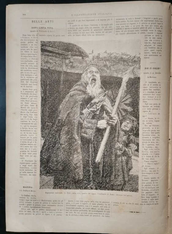 L'ILLUSTRAZIONE ITALIANA 27 novembre 1881 giornale antico sciopero gondolieri