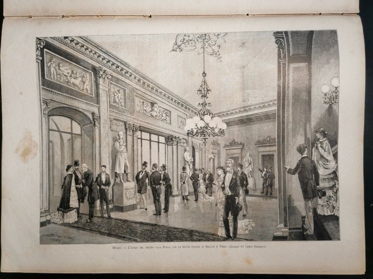 L'ILLUSTRAZIONE ITALIANA 27 novembre 1881 giornale antico sciopero gondolieri