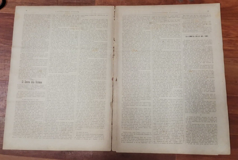 L'ILLUSTRAZIONE ITALIANA 31 luglio 1881 Monumento Eleonora D'arborea Giornale