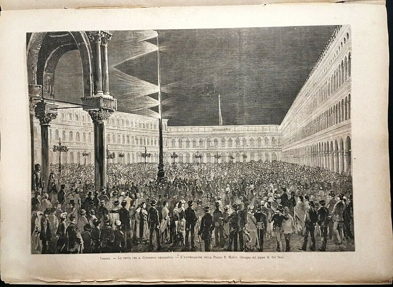 L'ILLUSTRAZIONE ITALIANA del 2 ottobre 1881 giornale antico Venezia esposizione