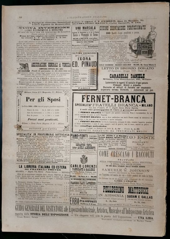L'ILLUSTRAZIONE ITALIANA del 25 settembre giornale antico Riva Valdobbia vintage