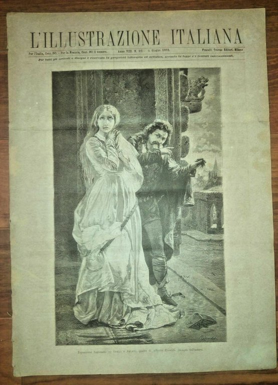 L'ILLUSTRAZIONE ITALIANA n. 23 - giugno 1881 Milano Sant'Ambrogio rivista antica