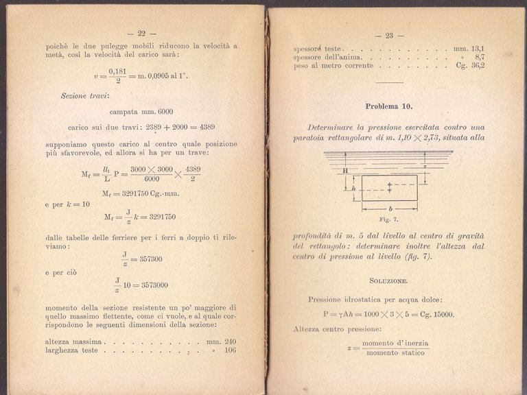 L'Ingegnere Pratico volume III di Giorli 1915 Giusti Libro Manuale …