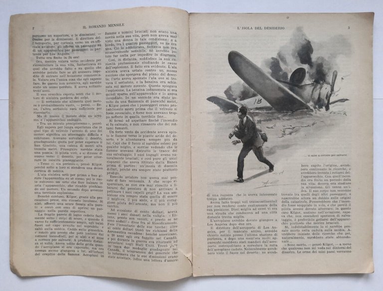 L'ISOLA DEL DESIDERIO di Kyne Il romanzo mensile 1933 Corriere …