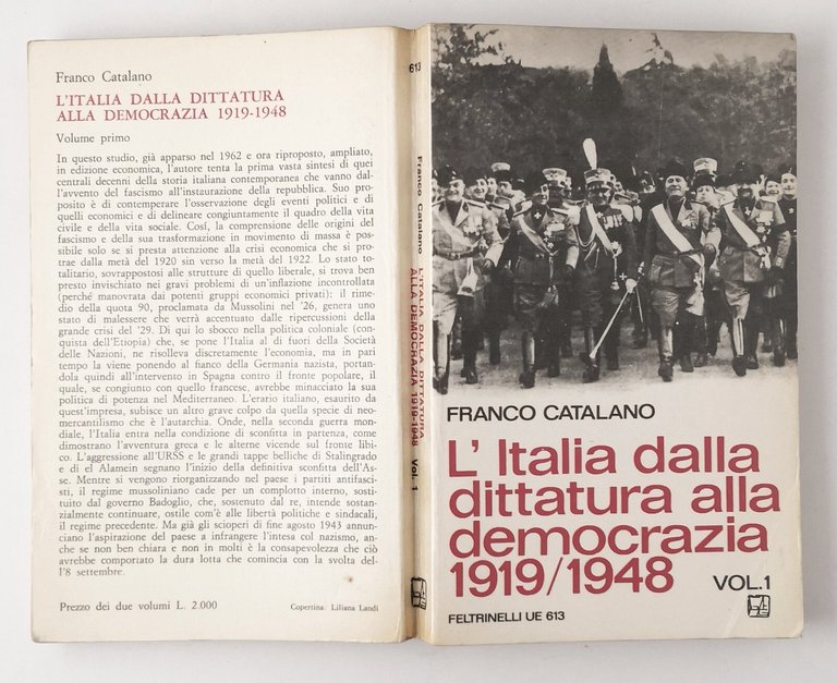 L'ITALIA DALLA DITTATURA ALLA DEMOCRAZIA 1919 1948 di F Catalano …