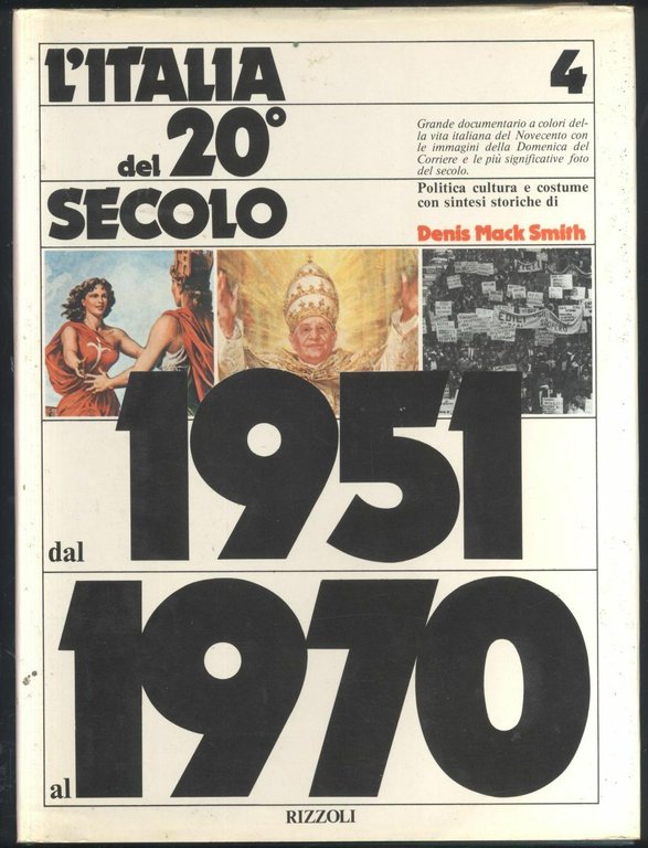 L'ITALIA DEL 20° SECOLO di Denis Mack Smith 1977 Rizzoli …