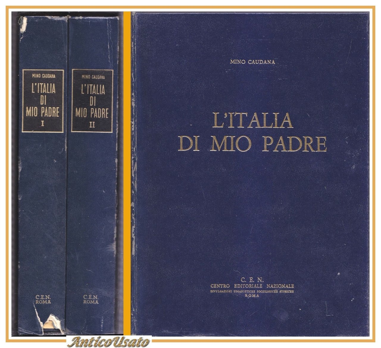 L'ITALIA DI MIO PADRE Mino Caudana 2 volumi cofanetto 1969 …