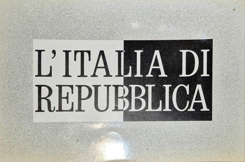 L'ITALIA DI REPUBBLICA libro fotografie 1988 Manzoni e Markingegno Koch …