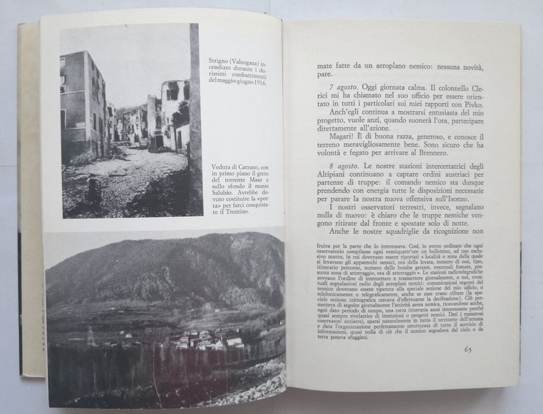 L'OCCASIONE PERDUTA CARZANO 1917 di Cesare Pettorelli Lalatta 1967 Mursia …