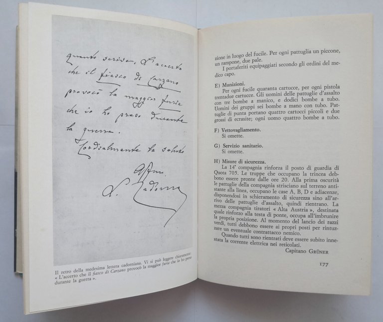 L'OCCASIONE PERDUTA CARZANO 1917 di Cesare Pettorelli Lalatta 1967 Mursia …