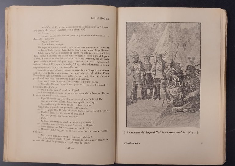 L'OCCIDENTE D'ORO di Luigi Motta 1934 Aurora Libro illustrato D'amato …