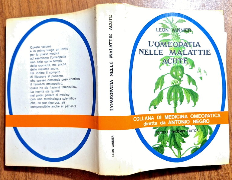 L'OMEOPATIA NELLE MALATTIE ACUTE di Leon Vannier 1972 Fratelli Palombi …