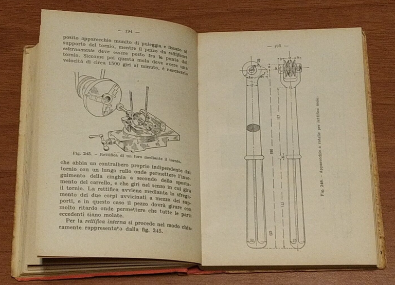 L'OPERAIO TORNITORE E FRESATORE di Ferdinando Massero 1953 Manuale pratico