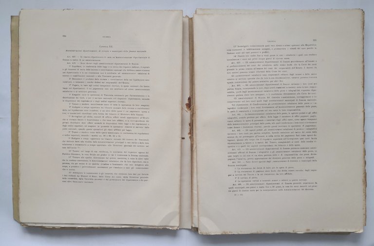 L'ORDINAMENTO DELLA CONTABILITÀ DI STATO ALL'ESTERO volume II 1911 Ditta …