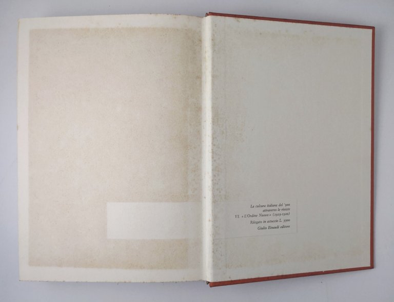 L'ORDINE NUOVO di Paolo Spriano 1963 Einaudi cultura italiana attraverso …