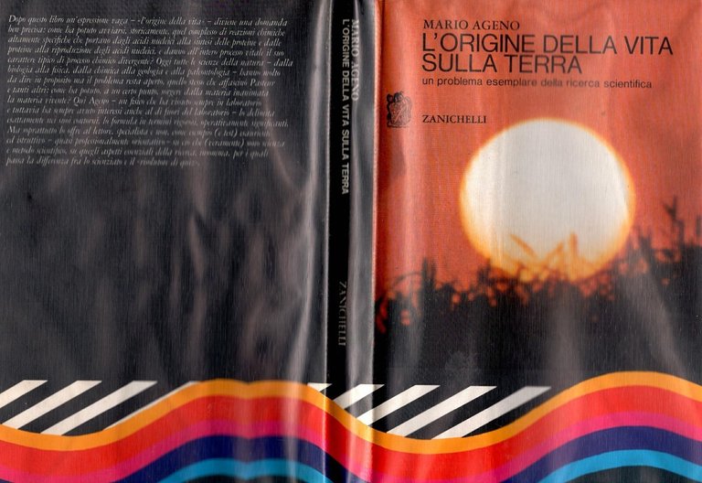 L'ORIGINE DELLA VITA SULLA TERRA di Mario Ageno 1976 Zanichelli …