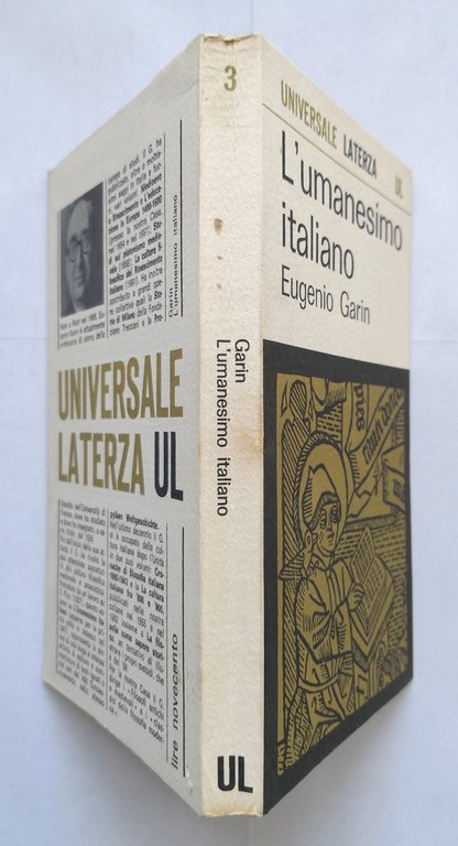 L'UMANESIMO ITALIANO di Eugenio Garin 1964 Laterza Libro vita nel …