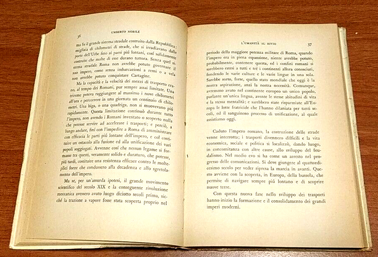 L'UMANITÀ AL BIVO di Umberto Nobile 1947 Mondadori I edizione …