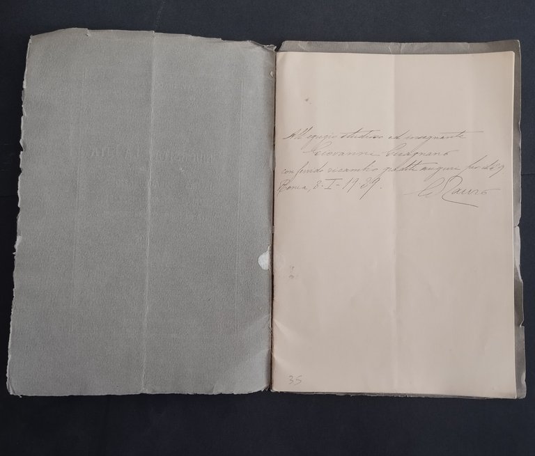 L'UNIVERSITÀ E LA VITA DISCORSO di Giacomo Tauro 1928 AUTOGRAFATO …