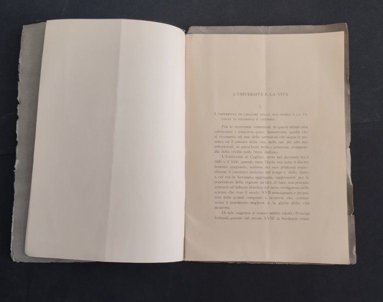L'UNIVERSITÀ E LA VITA DISCORSO di Giacomo Tauro 1928 AUTOGRAFATO …