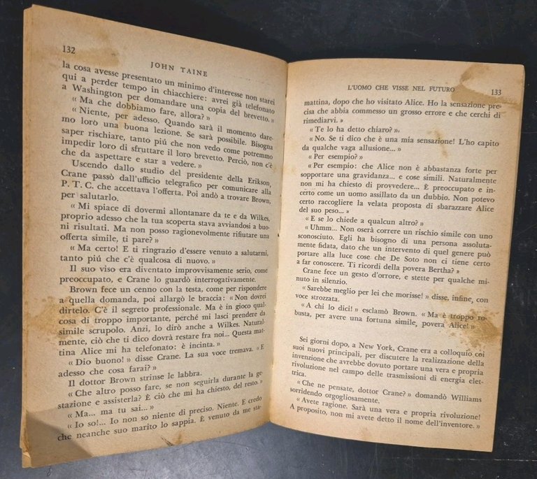 L’UOMO CHE VISSE NEL FUTURO di John Taine 1954 Mondadori …