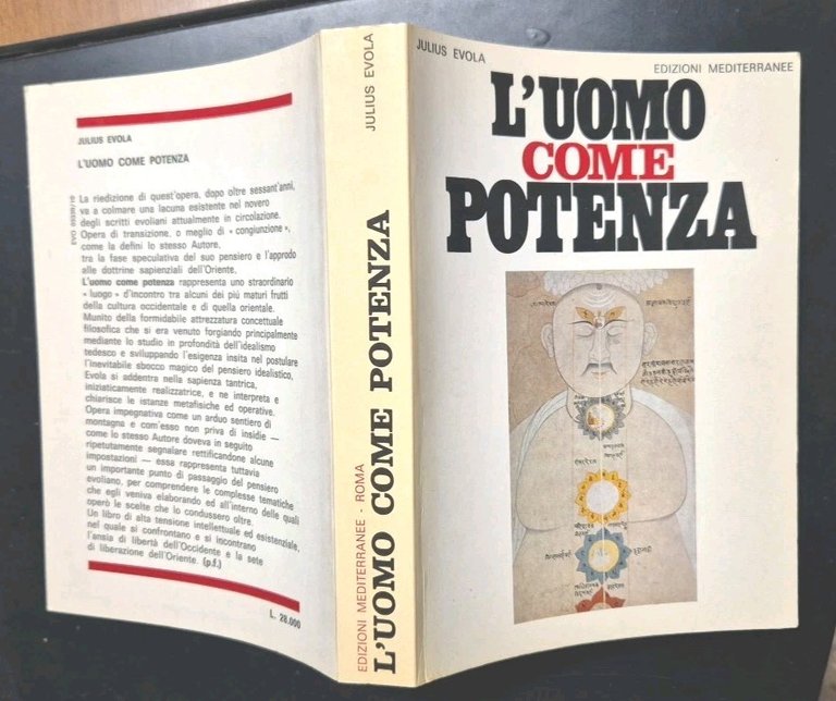 L'UOMO COME POTENZA di Julius Evola 1988 Edizioni Mediterranee libro …